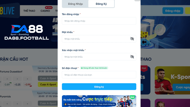 8Live - Tham gia cá cược giải trí nhanh tay mang về tiền tỷ 5 Đăng ký tài khoản tại 8Live