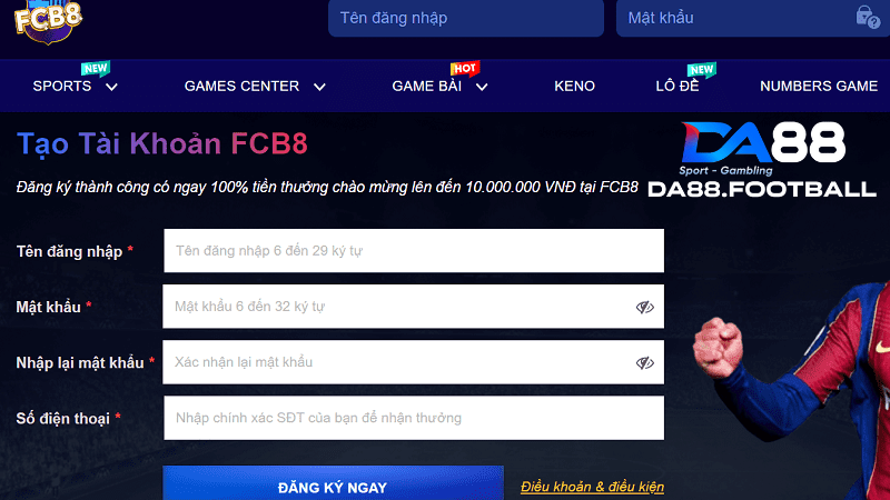 Đăng ký tài khoản nhanh để nhận về ngay quà tặng cực sốc