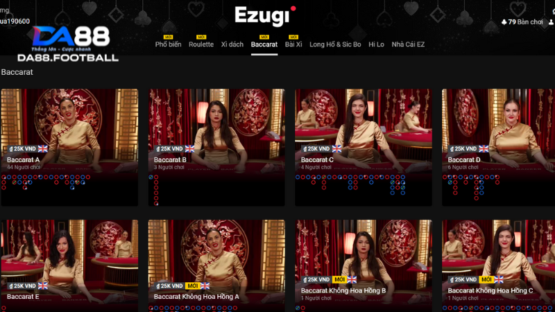 Eguzi Casino - Bùng Nổ Với Sân Chơi Bài Online Đẳng Cấp 4 Baccarat 5 - Tựa game bài hấp dẫn