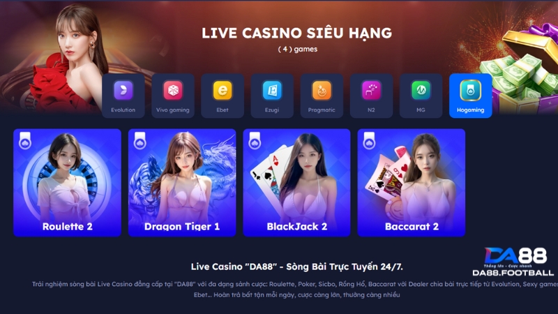 Sảnh HoGaming - Kịch Tính Thu Hút Đến Từng Phút Giây 1 Ho gaming sân chơi đình đám top 1 thị trường