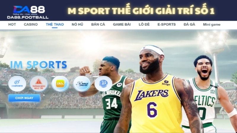 Sảnh Game 500 Triệu Đô Đình Đám - M Sport DA88 1 Sảnh chơi M Sport nơi thỏa mãn đam mê