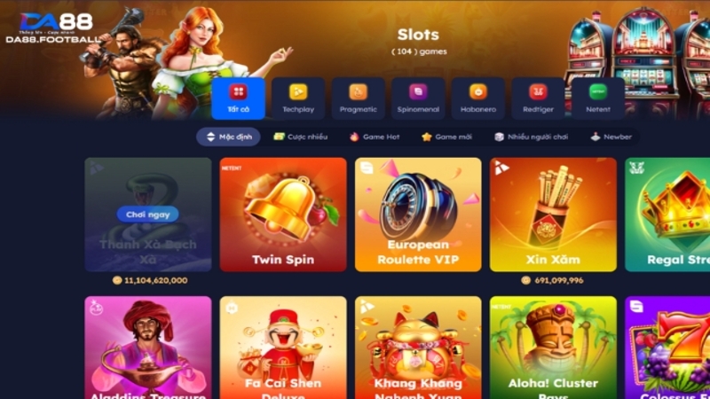 Game Slot DA88 - Sân Chơi Với Tổng Giải Thưởng 13 Tỷ Đồng 1 Sân chơi Slot Da88 cực hấp dẫn