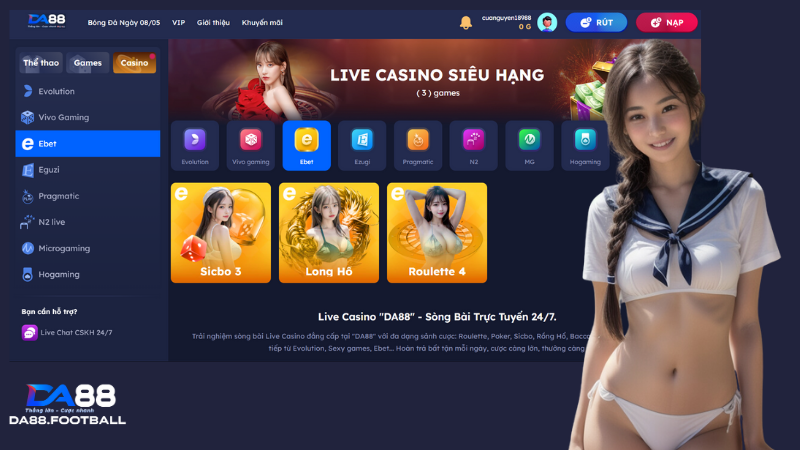 Sảnh Game EBet - Nhà Cung Cấp Kho Game Đẳng Cấp Hiện Nay 1 Khái quát về sảnh game đứng đầu thị trường