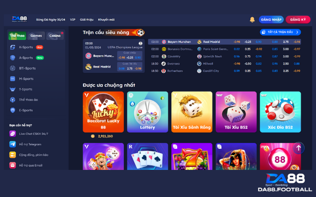 Giới Thiệu DA88 - Nhà Cái Trả Thưởng Cao Nhất Mỗi Ngày 4 Hiệu suất và đường truyền ổn định