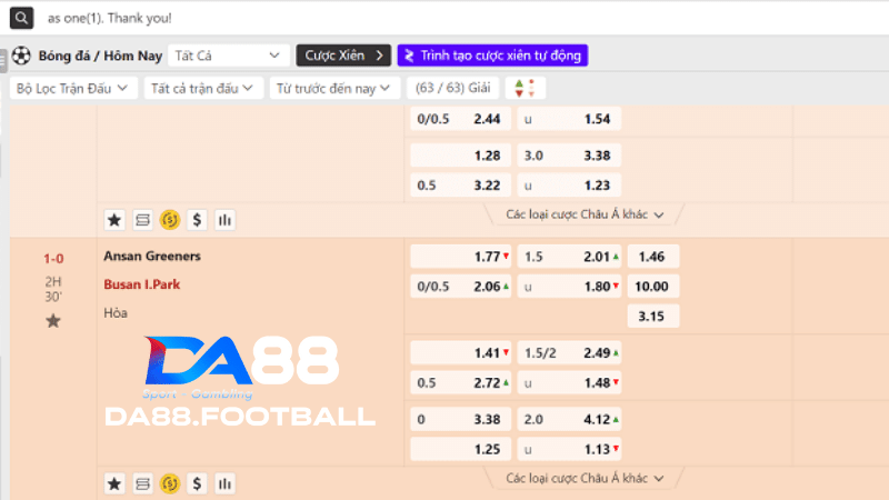 Sảnh cá cược thể thao chiếm nhiều lượng truy cập