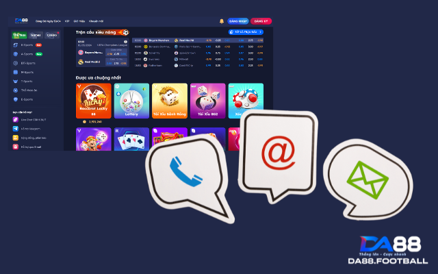 Liên Hệ DA88 - Xử Lý Thần Tốc Chỉ Trong 5 Phút 1 Dịch Vụ Liên Hệ Và Hỗ Trợ Thần Tốc