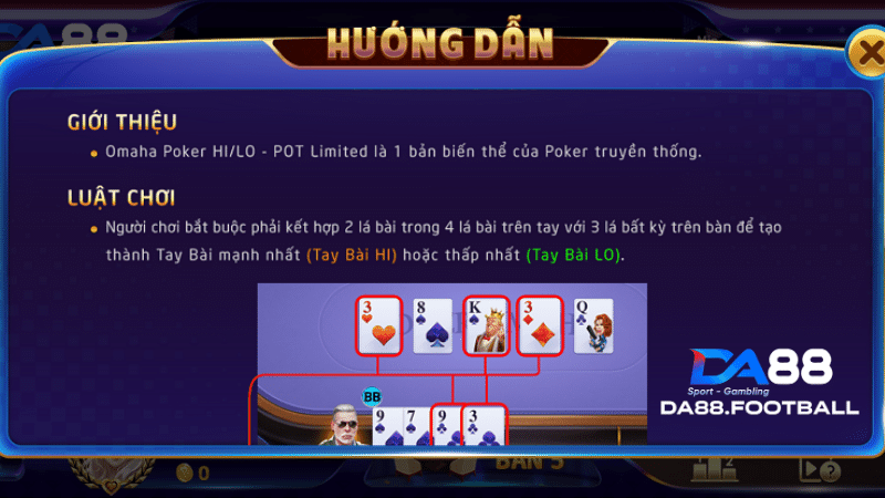 Poker DA88 - Ông trùm trong làng game bài đổi thưởng năm 2024 3 Tìm hiểu một số hành động cơ bản mà người chơi cần thực hiện