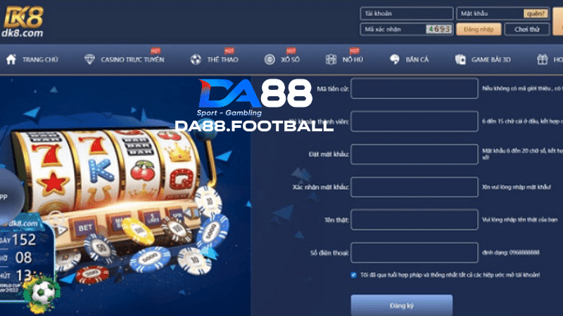 DK8 - Kinh nghiệm thắng lớn từ các bậc cao thủ hàng đầu 5 Hướng dẫn cho tân cược thủ các bước đăng ký tại DK8 chỉ trong vài phút