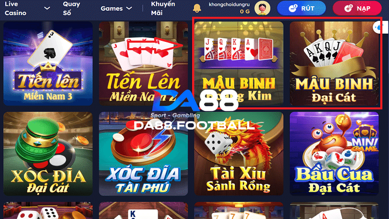 Mậu Binh DA88 - Săn thưởng khủng qua siêu phẩm cá cược trực tuyến 5 Các trường hợp Mậu Binh thắng trắng và số lần nhân thưởng